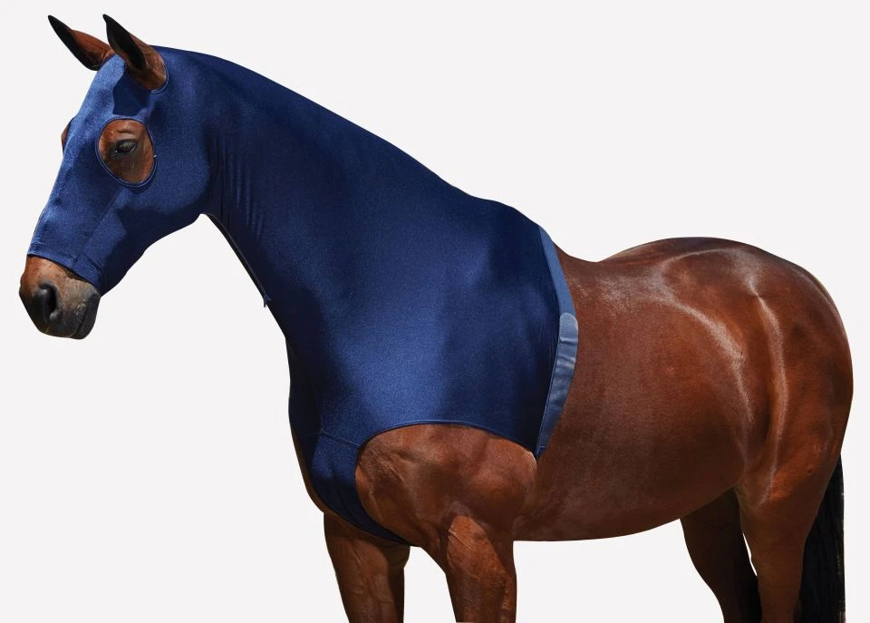 Weatherbeeta Stretch Hood With Zip - Navy 4 Weatherbeeta Stretch Hood With Zip - Navy - Image 2