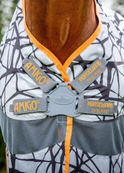 Amigo 3-in-1 CamoFly - Grey/Orange -Lemieux Equestrian Supplies Shop amigo 3in1 camofly 6rdy