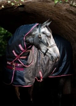 Amigo Hero 600D Ripstop Plus Lite - Navy HW Print/Burgundy 8 Amigo Hero 600D Ripstop Plus Lite - Navy HW Print/Burgundy -Lemieux Equestrian Supplies Shop amigo hero ripstop plus hwprint 3rdy