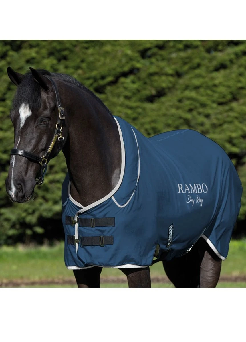 Rambo Dry Rug Supreme - Navy/Silver 3 Rambo Dry Rug Supreme - Navy/Silver
