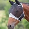 Shires Fine Mesh Fly Mask With Ears - Black -Lemieux Equestrian Supplies Shop finemeshmaskblk