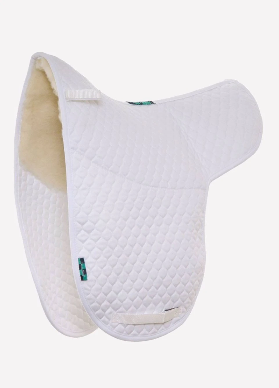 Griffin Dressage High Wither Half Wool Numnah NMO8A - White 3 Griffin Dressage High Wither Half Wool Numnah NMO8A - White