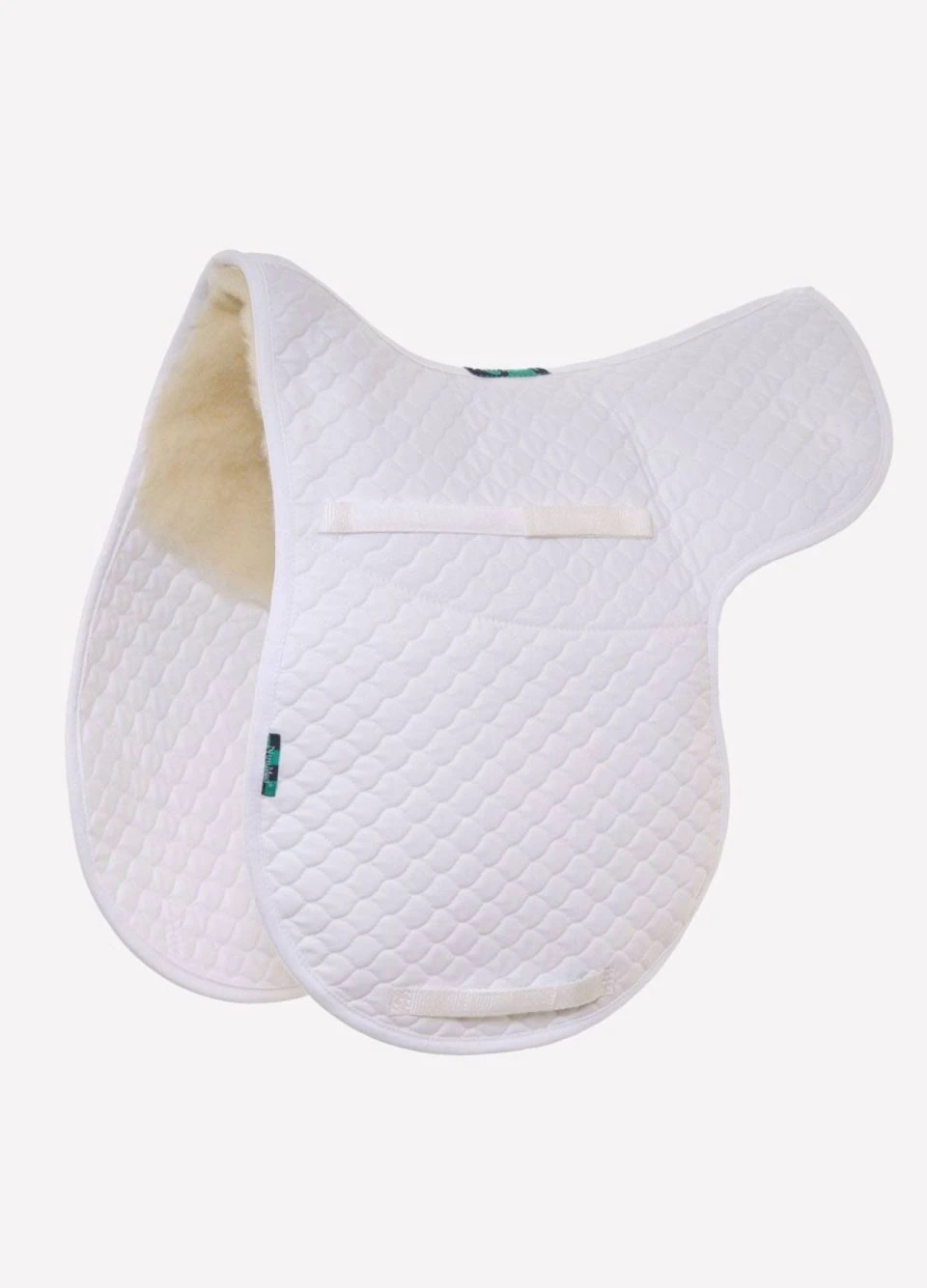 Griffin GP High Wither Half Wool Numnah NMO8A - White 3 Griffin GP High Wither Half Wool Numnah NMO8A - White