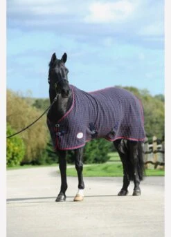 Weatherbeeta Waffle Cooler Rug - Navy/Red/White