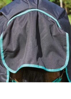 Weatherbeeta Green-Tec 900D Detach-A-Neck Medium Turnout - Black/Bottle Green -Lemieux Equestrian Supplies Shop greentechfeatures6rdy 1