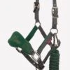 LeMieux Vogue Fleece Headcollar & Leadrope Set - Hunter Green/Grey 1 LeMieux Vogue Fleece Headcollar & Leadrope Set - Hunter Green/Grey -Lemieux Equestrian Supplies Shop huntervogue