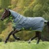 Amigo Hero 900 Plus Medium Disc Front Turnout - Grey/Green -Lemieux Equestrian Supplies Shop hwplusgreylime1rdy