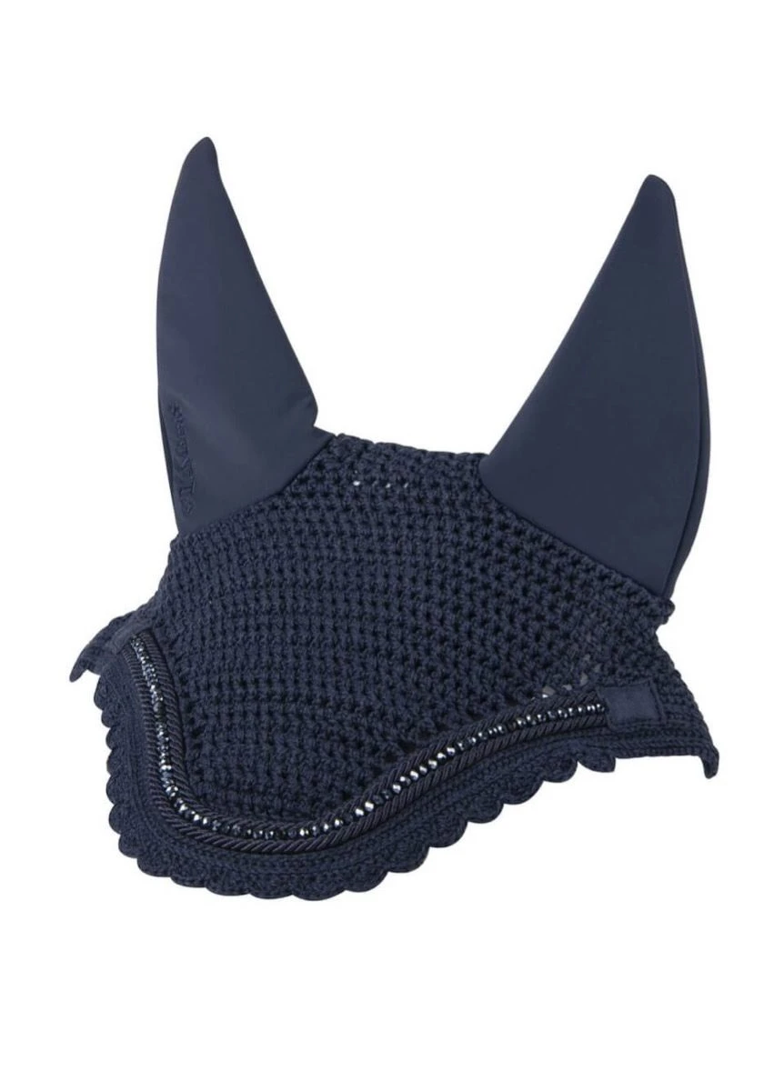 LeMieux Diamante Acoustic Fly Hood - Navy 3 LeMieux Diamante Acoustic Fly Hood - Navy