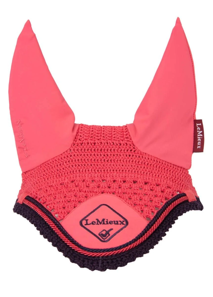 LeMieux Classic Fly Hood - Papaya 4 LeMieux Classic Fly Hood - Papaya - Image 2