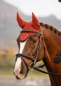 LeMieux Classic Fly Hood - Sienna -Lemieux Equestrian Supplies Shop lemieux fly hood sienna 2rdy