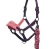 LeMieux Vogue Fleece Headcollar & Leadrope - Papaya -Lemieux Equestrian Supplies Shop lemieux vogue headcollar papaya 1rdy