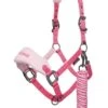 LeMieux Vogue Fleece Headcollar & Leadrope - Watermelon 2 LeMieux Vogue Fleece Headcollar & Leadrope - Watermelon -Lemieux Equestrian Supplies Shop lemieux vogue headcollar watermelon 1rdy 1