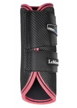 LeMieux Carbon Mesh Wrap Boots - Black/Papaya -Lemieux Equestrian Supplies Shop lemiex carbon mesh boot papaya 3rdy