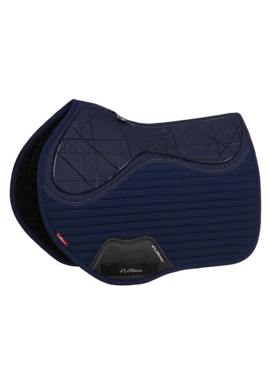 LeMieux Soft Shell Anti Slip Eurojump Saddlepad - Navy 3 LeMieux Soft Shell Anti Slip Eurojump Saddlepad - Navy