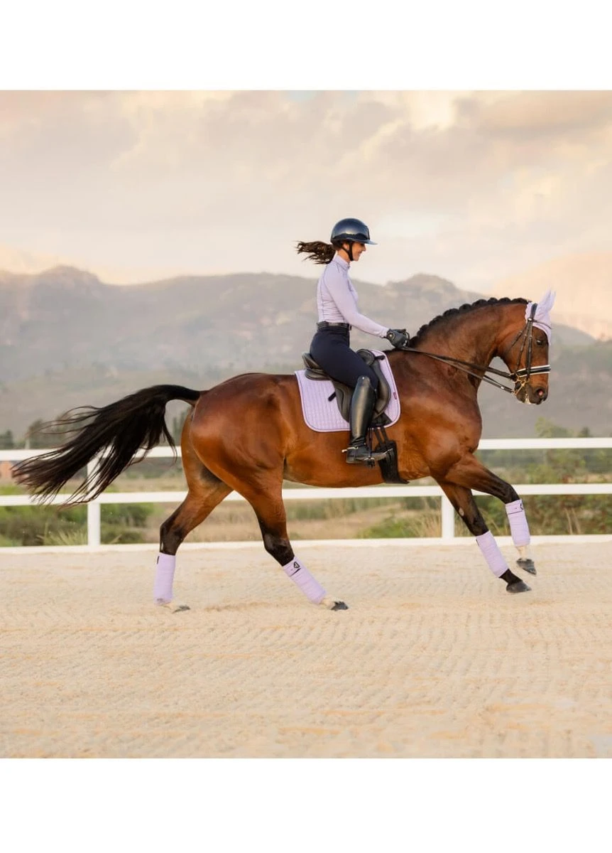 LeMieux Suede Dressage Square - Wisteria 4 LeMieux Suede Dressage Square - Wisteria - Image 2