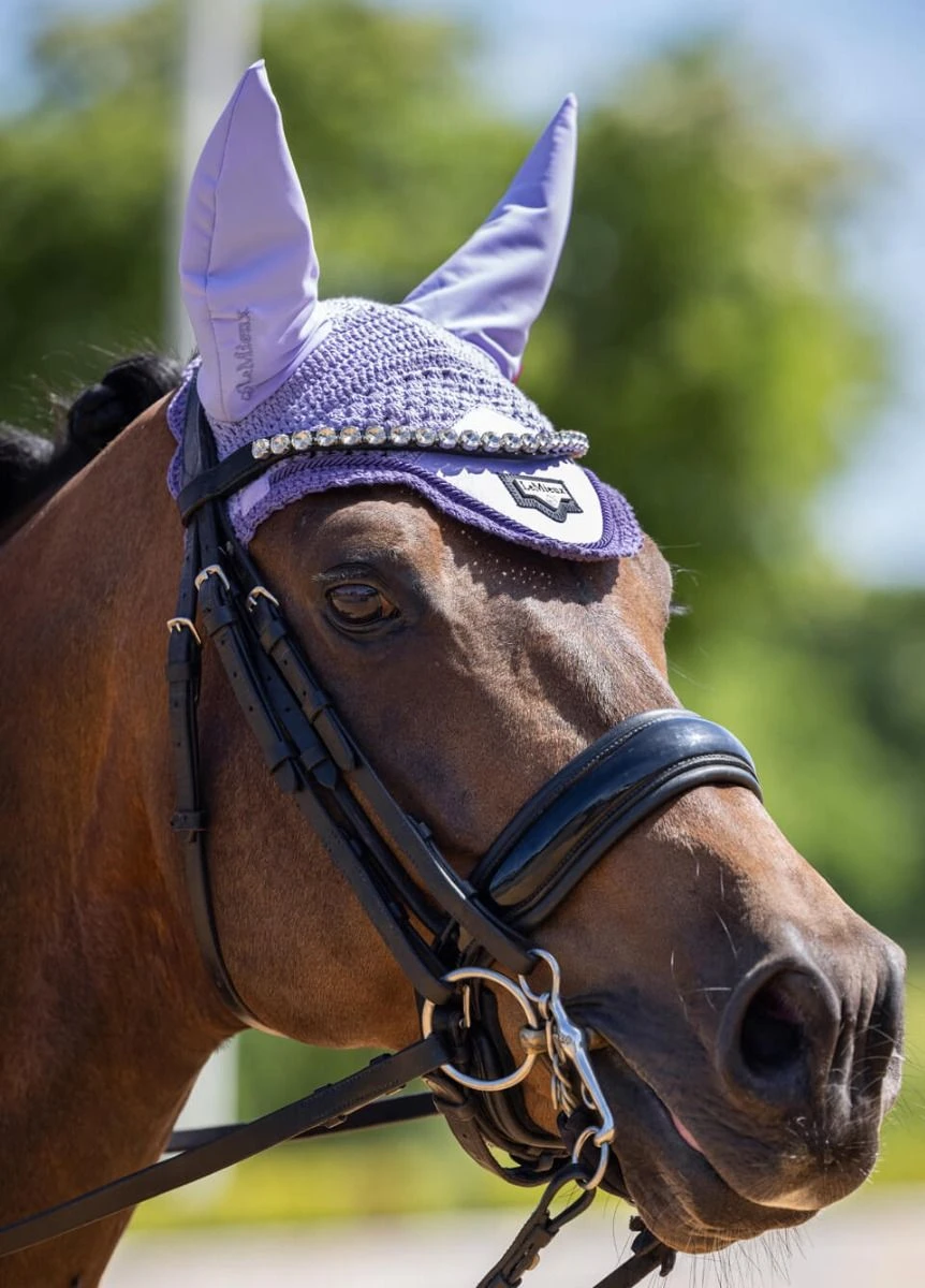 LeMieux Loire Fly Hood - Wisteria 4 LeMieux Loire Fly Hood - Wisteria - Image 2