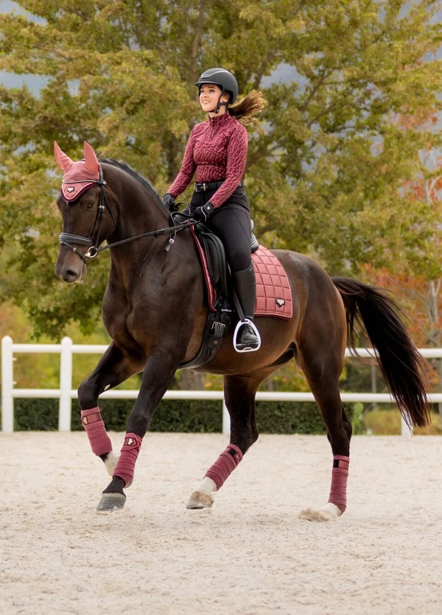 LeMieux Loire Classic Dressage Square - Orchid 4 LeMieux Loire Classic Dressage Square - Orchid - Image 2