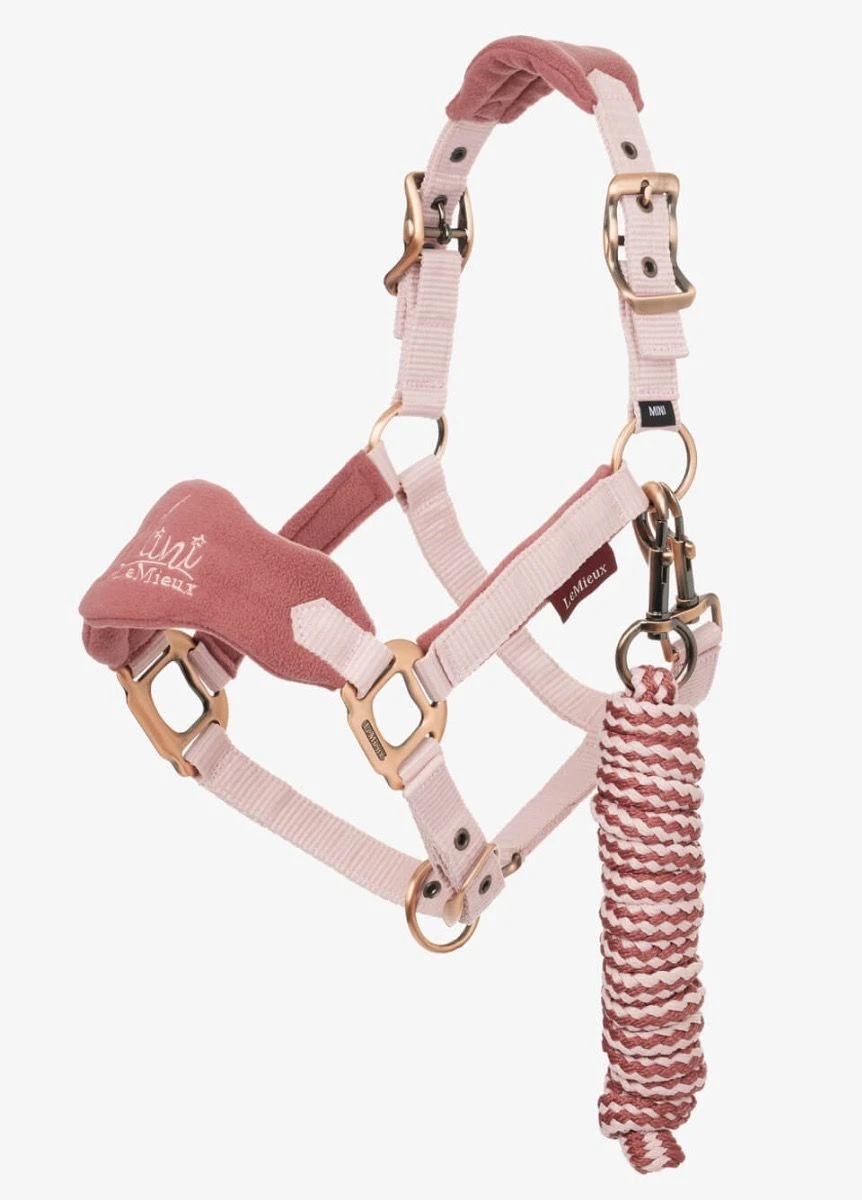 LeMieux Mini Vogue Headcollar & Leadrope - Pink Quartz 3 LeMieux Mini Vogue Headcollar & Leadrope - Pink Quartz