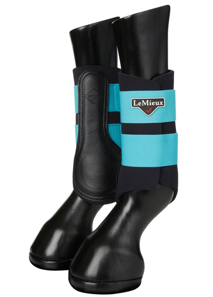 LeMieux Grafter Brushing Boots - Azure 3 LeMieux Grafter Brushing Boots - Azure