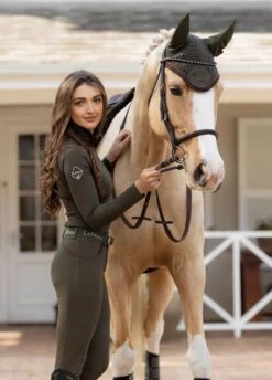 LeMieux Classic Fly Hood - Oak 7 LeMieux Classic Fly Hood - Oak -Lemieux Equestrian Supplies Shop lmflyoodoak3rdy