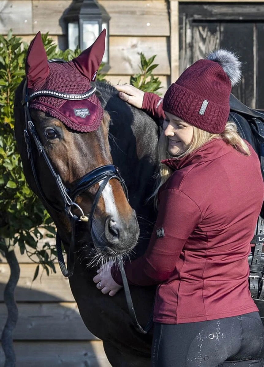 LeMieux Loire Fly Hood - Rioja 4 LeMieux Loire Fly Hood - Rioja - Image 2