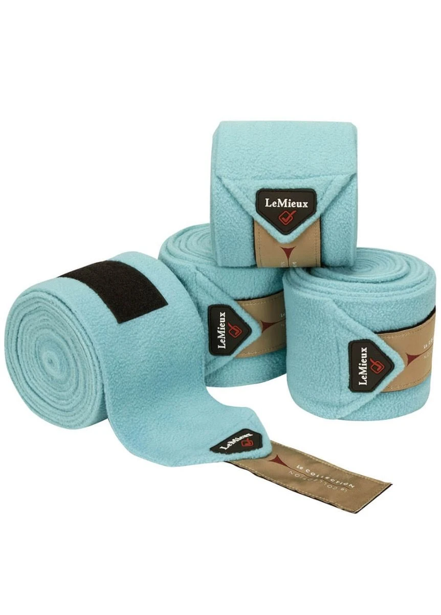 LeMieux Luxury Polo Bandages - Azure 3 LeMieux Luxury Polo Bandages - Azure