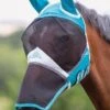 Shires Fine Mesh Fly Mask With Ears & Nose - Teal 1 Shires Fine Mesh Fly Mask With Ears & Nose - Teal -Lemieux Equestrian Supplies Shop meshmaskearsand nose