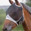 Shires Fine Mesh Fly Mask With Ear Holes - Black 2 Shires Fine Mesh Fly Mask With Ear Holes - Black -Lemieux Equestrian Supplies Shop meshmaskwithears