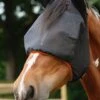 Equilibrium Field Relief Midi Fly Mask With Ears - Black/Orange -Lemieux Equestrian Supplies Shop midiwithearsflymask