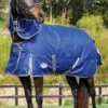 Weatherbeeta ComFiTec Premier Free II Detach-A-Neck Med - Dark Blue/Grey/White -Lemieux Equestrian Supplies Shop premfreedanmedrdy
