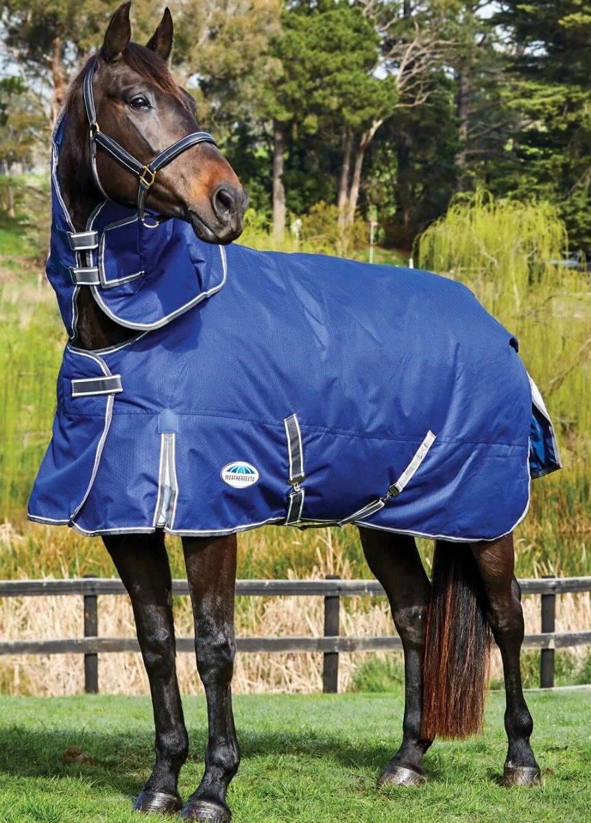 Weatherbeeta ComFiTec Premier Free II Detach-A-Neck Med - Dark Blue/Grey/White 3 Weatherbeeta ComFiTec Premier Free II Detach-A-Neck Med - Dark Blue/Grey/White