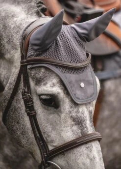 PS Of Sweden Pole Fly Hat - Grey -Lemieux Equestrian Supplies Shop psflyhatgrey2rdy