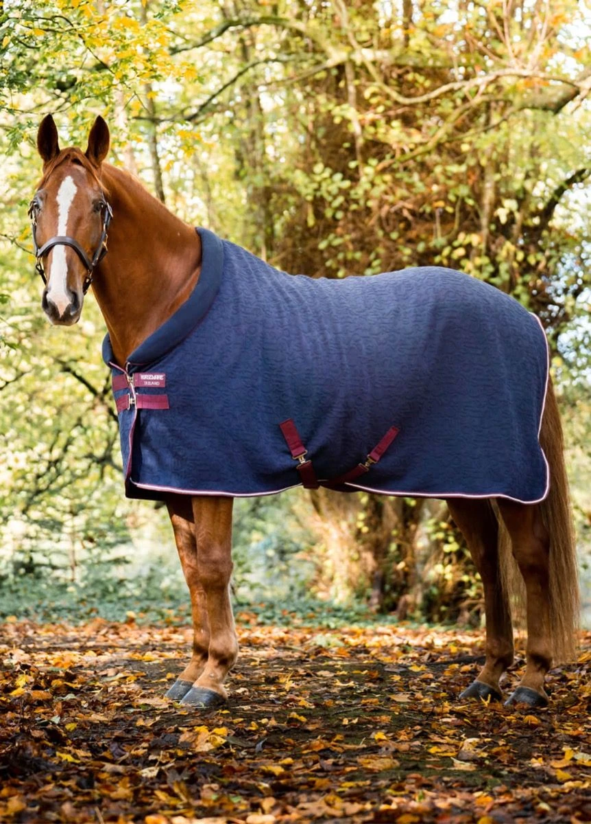 Horseware Cosy Neck Embossed Cooler - Navy 3 Horseware Cosy Neck Embossed Cooler - Navy