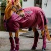 Rambo Travel Series - Burgundy/Teal/Navy -Lemieux Equestrian Supplies Shop rambo travel burgundy 1rdy