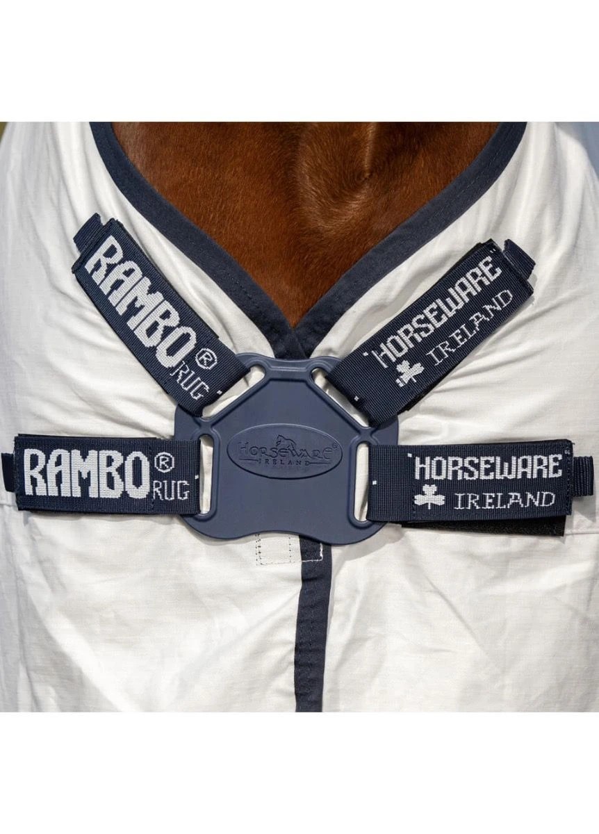 Rambo Natura Summer Sheet - White/Navy 7 Rambo Natura Summer Sheet - White/Navy - Image 5