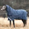 Rhino Plus Vari-Layer Turnout Heavy - Navy Check -Lemieux Equestrian Supplies Shop rhino plus heavy navy check 1rdy