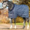 Rhino Original Stable Rug Medium - Navy Check/Indigo 2 Rhino Original Stable Rug Medium - Navy Check/Indigo -Lemieux Equestrian Supplies Shop rhino stable medium navy check 1rdy