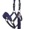 LeMieux Vogue Fleece Headcollar & Leadrope Set - Ink Blue/Navy 1 LeMieux Vogue Fleece Headcollar & Leadrope Set - Ink Blue/Navy -Lemieux Equestrian Supplies Shop vogueinkrdy