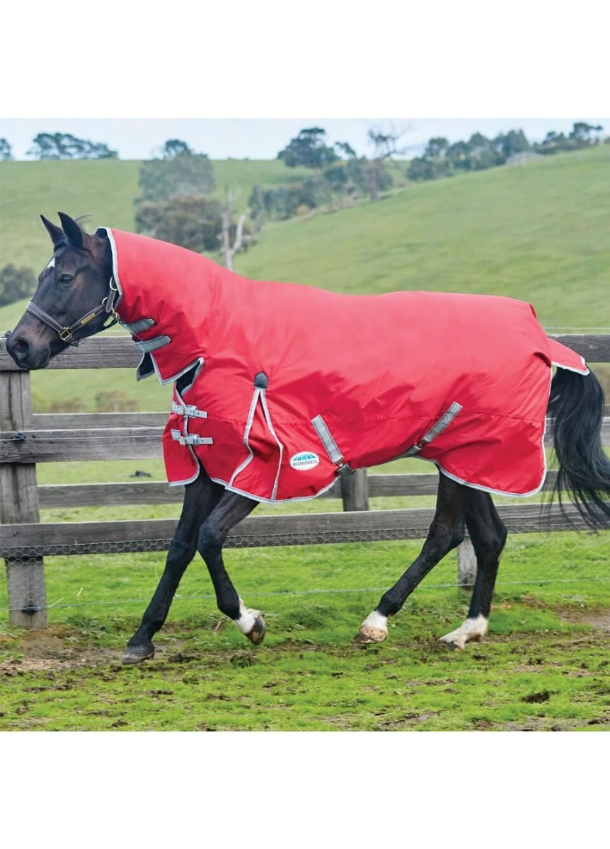 Weatherbeeta ComFITec Classic Combo Neck Medium/Lite - Red/Silver 3 Weatherbeeta ComFITec Classic Combo Neck Medium/Lite - Red/Silver