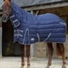 Weatherbeeta ComFITec PP Channel Quilt II Combo Neck Heavy - Dark Blue/Grey/White -Lemieux Equestrian Supplies Shop wbppchannelcomboheavynavyrdy