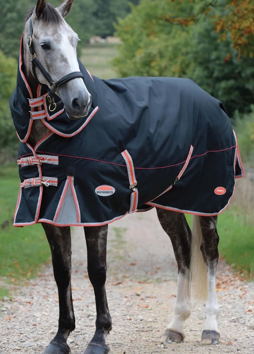 Weatherbeeta ComFITec Premier Therapy-Tec Detach-A-Neck Lite Plus - Black/Silver/Red 3 Weatherbeeta ComFITec Premier Therapy-Tec Detach-A-Neck Lite Plus - Black/Silver/Red