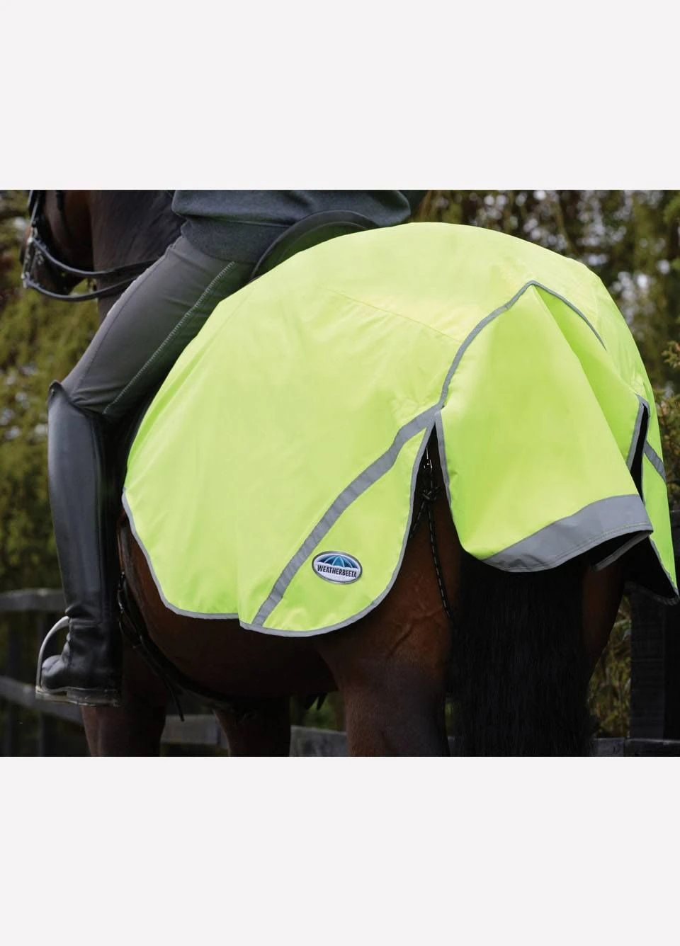 Weatherbeeta 300D Reflective Exercise Sheet - Yellow 3 Weatherbeeta 300D Reflective Exercise Sheet - Yellow