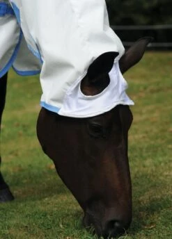 Weatherbeeta Sweet Itch Shield Combo Neck - White/Blue -Lemieux Equestrian Supplies Shop wbshieldcombowhiteblue3rdy