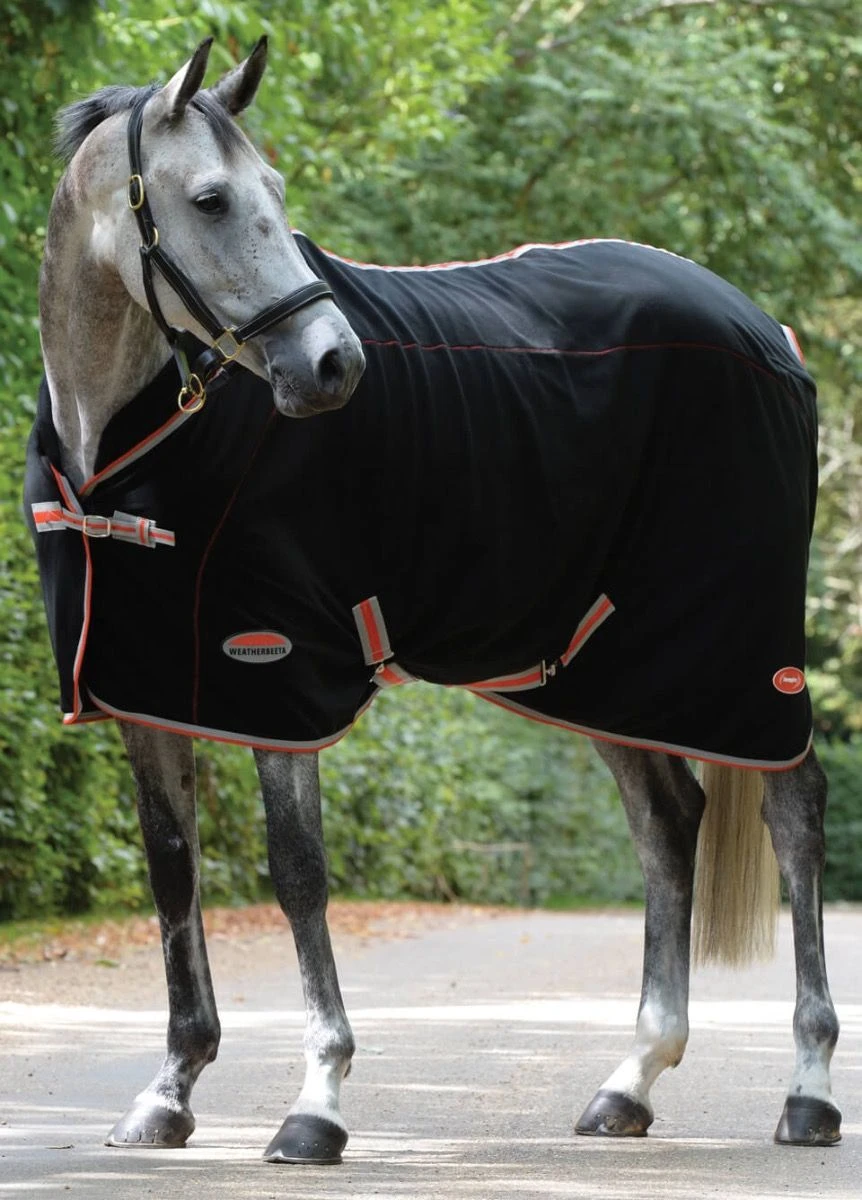 Weatherbeeta Therapy-Tec Fleece - Black/Silver/Red 3 Weatherbeeta Therapy-Tec Fleece - Black/Silver/Red