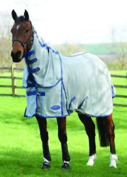 Weatherbeeta Airflow II Detach-A-Neck - Grey/Blue/Grey