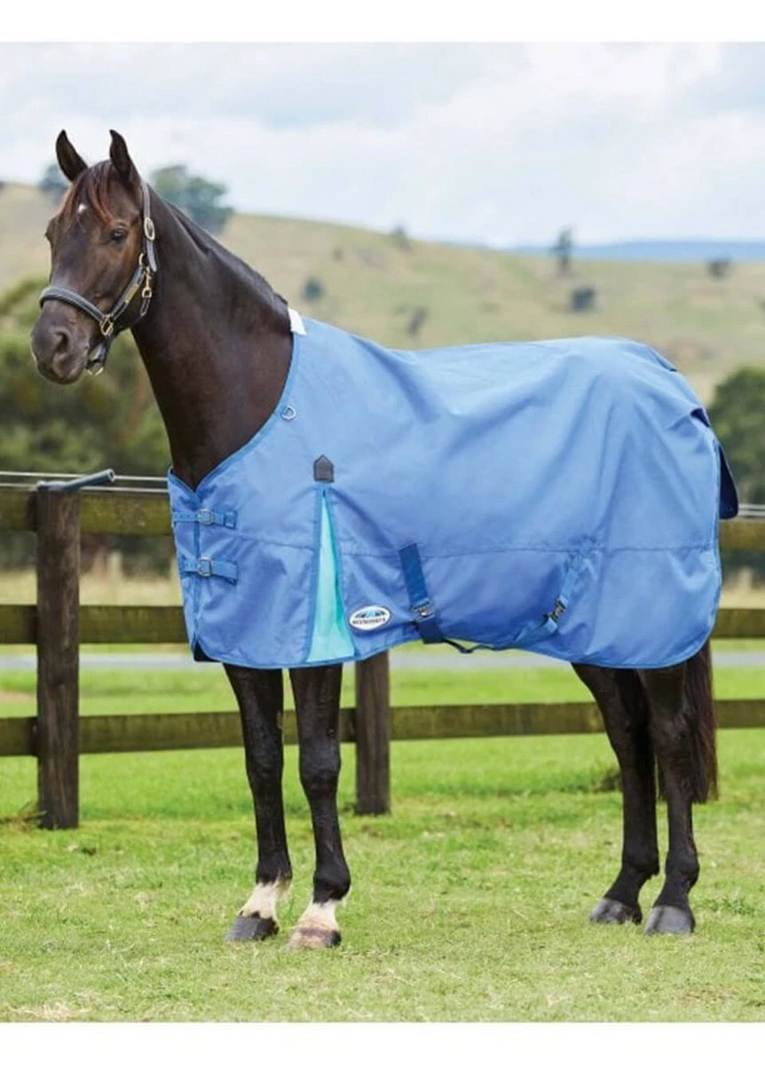 Weatherbeeta ComFITec Classic Standard Neck Lite - Delft Blue/Mint 3 Weatherbeeta ComFITec Classic Standard Neck Lite - Delft Blue/Mint