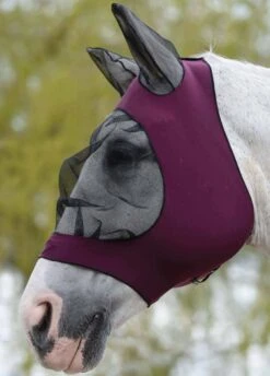 Weatherbeeta Stretch Eye Saver With Ears - Purple/Black