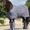 Weatherbeeta Wide Tab Travel Boots - Grey Plaid -Lemieux Equestrian Supplies Shop weatherbeeta travel boots grey plaid 1rdy