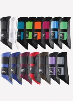 Woof Wear Club Brushing Boots - Black/ Berry 5 Woof Wear Club Brushing Boots - Black/ Berry -Lemieux Equestrian Supplies Shop woofbrushbootscoolection